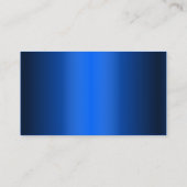 Blaue Metallsicherheits-Ingenieur-Visitenkarte Visitenkarte (Rückseite)