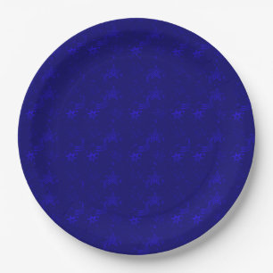Blaue Metallstäbe - PAPER-PARTY-TELLER Pappteller