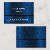 Blaue MetallVisitenkarte Visitenkarte (Vorne/Hinten)