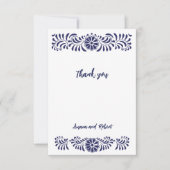 BLAUE MEXICAN TALAVERA DANKESKARTE (Vorderseite)