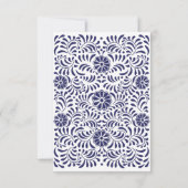 BLAUE MEXICAN TALAVERA DANKESKARTE (Rückseite)