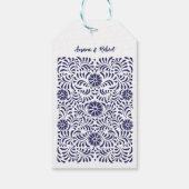 BLAUE MEXICAN TALAVERA GESCHENKANHÄNGER (Rückseite)