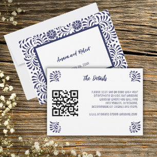 BLAUE MEXIKAN TALAVERA ENCLOUSURE CARD