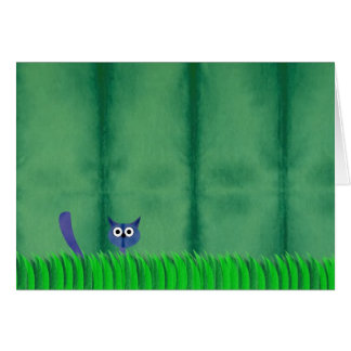 BLAUE MIEZEKATZE Karte