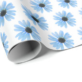 Blaue Milchprodukte auf Weiß Geschenkpapier (Rolleneckpunkt)