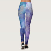 Blaue Milchstraße Leggings (Rückseite)