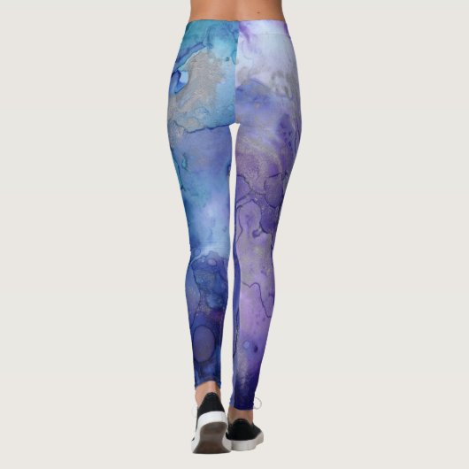 Blaue Milchstraße Leggings (Rückseite)