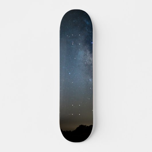 Blaue Milchstraße über den Ozarks Skateboard (Vorne)