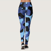 Blaue Militärübung Leggings (Rückseite)