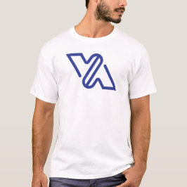 Blaue Minimal-Buchstaben-VA-Classic T-Shirt