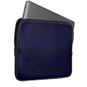 Blaue Minimallinien Laptopschutzhülle (Vorne Rechts)