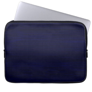 Blaue Minimallinien Laptopschutzhülle