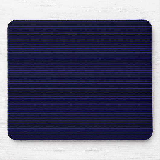 Blaue Minimallinien Mousepad (Vorne)