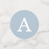 Blaue Minimalstreifen Teddy Bear Geburtstag Konfetti (Klein Vorderseite)