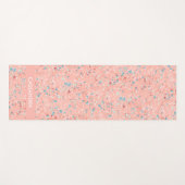 Blaue Minze Grün Weißes Korallenriff Rosa Rosa Ter Yogamatte (Vorderseite (Horizontal))