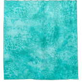 Blaue Minze Meeresgrüne Textur Duschvorhang (Vorderseite)