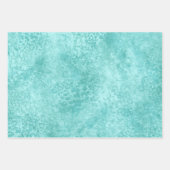 Blaue Minze Meeresgrüne Textur Geschenkpapier Set (Vorderseite 3)
