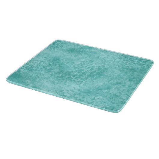 Blaue Minze Meeresgrüne Textur Schneidebrett (Ecke)