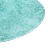 Blaue Minze Meeresgrüne Textur Schneidebrett (Ecke)