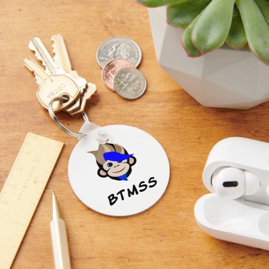 Blaue mit Augen Affenbtmaus Schlüsselanhänger (Schreibtisch)