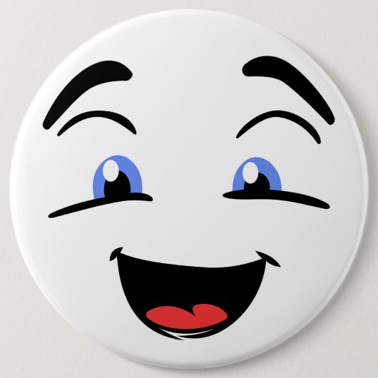 BLAUE MIT AUGEN BUTTON (Vorderseite)