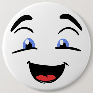 BLAUE MIT AUGEN BUTTON