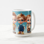 Blaue Mit Augen Darlings - Niedlichste Babys aller Kaffeetasse (VorderseiteRechts)