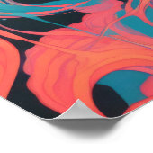 Blaue Mit Augen Ember Poster (Ecke)