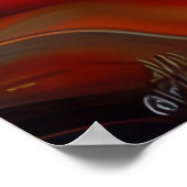 BLAUE mit Augen Esel Poster (Ecke)