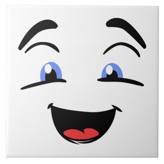 BLAUE MIT AUGEN FLIESE (Vorderseite)