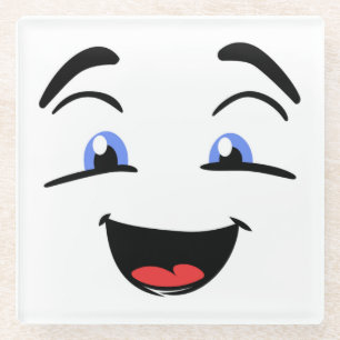 BLAUE MIT AUGEN GLASUNTERSETZER