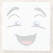 BLAUE MIT AUGEN GLASUNTERSETZER (Rückseite)