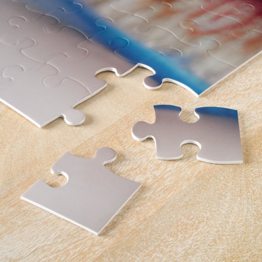 Blaue Mit Augen Göttin mit goldenen Tränen Puzzle (Seite)