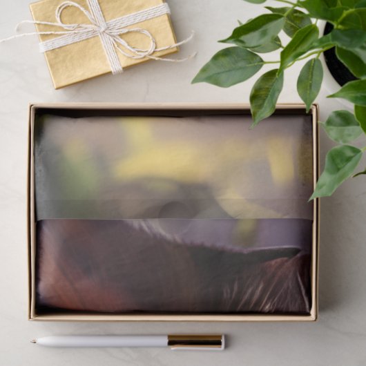 Blaue Mit Augen Katze im Wald Seidenpapier (Geschenk)