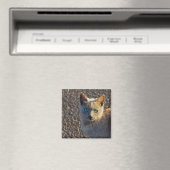 Blaue Mit Augen Katze Magnet (In Situ (Geschirrspüler))