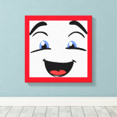 BLAUE MIT AUGEN LEINWANDDRUCK (Insitu (Holzboden))