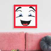 BLAUE MIT AUGEN LEINWANDDRUCK (Insitu (Wohnzimmer))