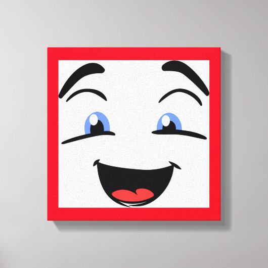 BLAUE MIT AUGEN LEINWANDDRUCK (Vorderseite)