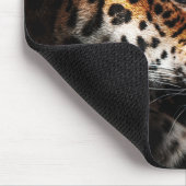 Blaue Mit Augen Leoparden Beauty Mousepad (Ecke)