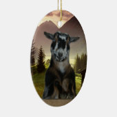 BLAUE MIT AUGEN NIGERISCHE ZWERGARTIGE KERAMIK ORNAMENT (Rechts)