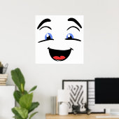 BLAUE MIT AUGEN POSTER (Heimbüro)