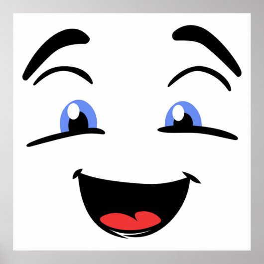 BLAUE MIT AUGEN POSTER (Vorne)