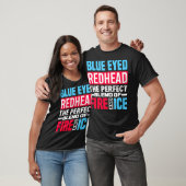 Blaue Mit Augen Rotkopfblende aus Feuereis - Funny T-Shirt (Unisex)