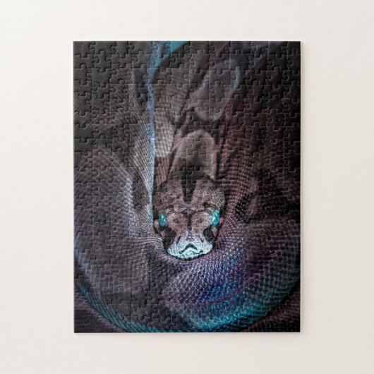Blaue Mit Augen Schlange Jigsaw Puzzle (Vertikal)