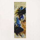 Blaue Mit Augen siamesische Katze Mosaikfliesen Yogamatte (Vorderseite)