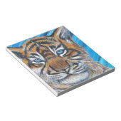 Blaue Mit Augen Tiger-Malerei Notizblock (angewinkelt)