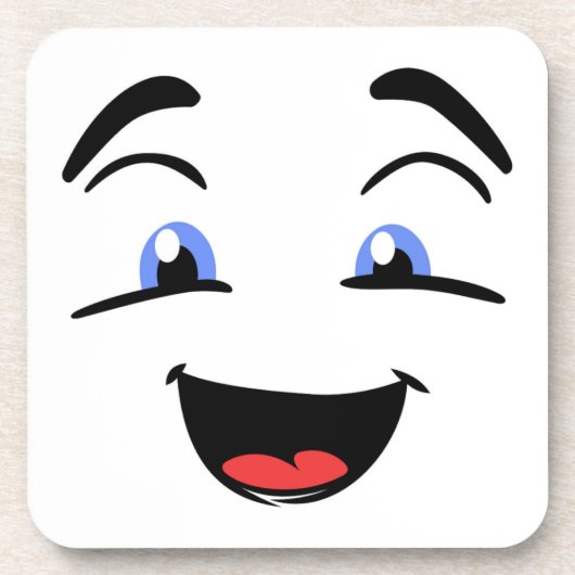 BLAUE MIT AUGEN UNTERSETZER (Vorderseite)