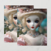 Blaue Mit Augen Vintage Puppe (Vorne/Hinten)