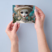 Blaue Mit Augen Vintage Puppe Flyer (Gruppe)