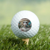 Blaue Mit Augen Vintage Puppe Golfball (Insitu T-Shirt)